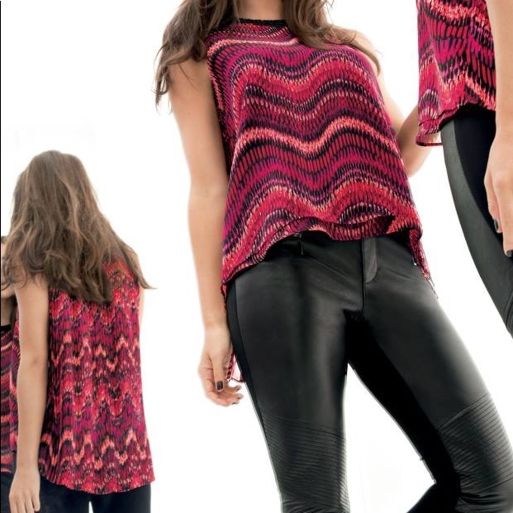 NWT Cache Beaded Neckline Hi-Lo Hem Sz XL
